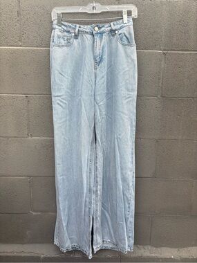Oat New York Light Blue Wide Leg Jeans